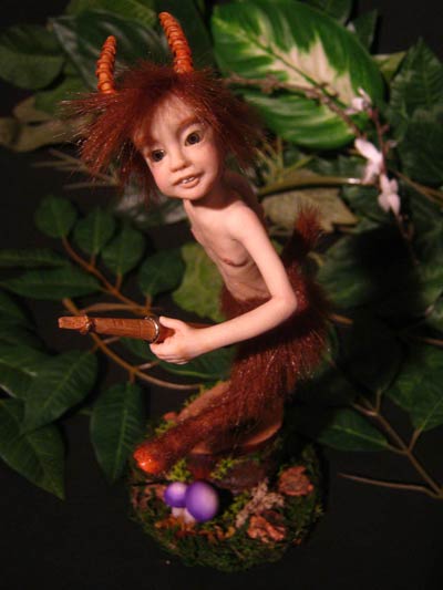 Ooak Thomas young Satyr with Flute - Gallery